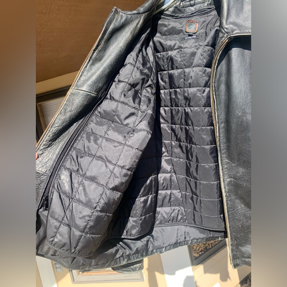 Leather Wilson Men’s Jacket - Size L - Thinsulate Insulatiom - Picture 4 of 16